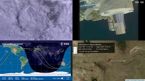 North American Coastlines Nasaesa Iss Live Space Station With Map
