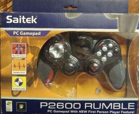 Saitek P2600 Rumbler 6 Button Gamepad Perfect Condition In Box Ebay