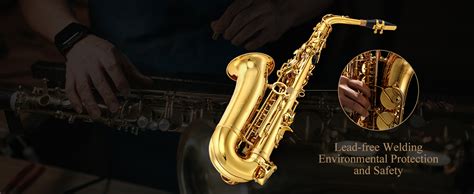 Eastar As Ⅱ Student Alto Saxophone E Flat Gold Lacquer Alto Beginner
