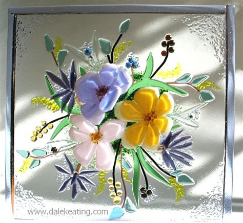 Fused Glass Flowers Fused Glass Pinterest