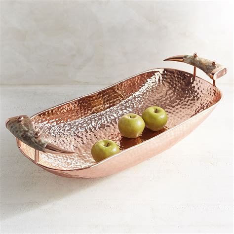 Discover the design world's best decorative plates & bowls at perigold. Hammered Copper Oval Decorative Bowl | Copper accessories ...