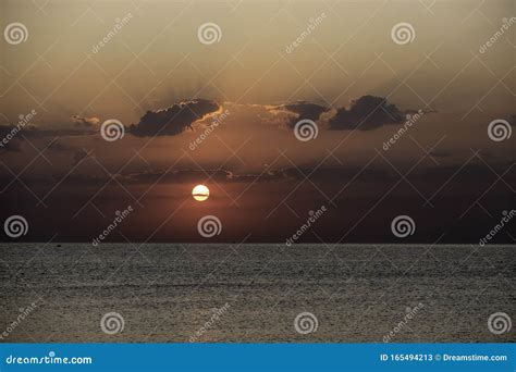 See Night Landscape With Moonlight Path On The Water Stock Image