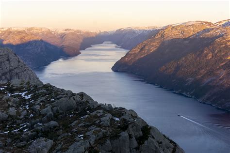 Preikestolen Winter Spring Guided Hike And Lysefjord Crui
