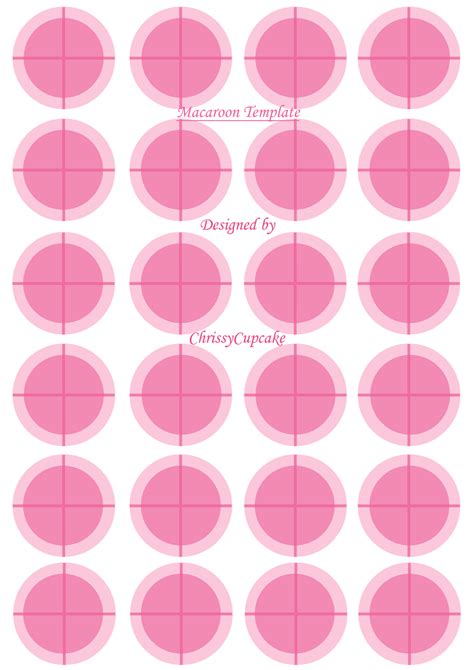 Free printable macaron template in various sizes. Macaroon Template - CakeCentral.com