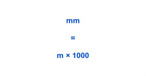 M To Mm Meters To Millimeters Conversion M In Mm