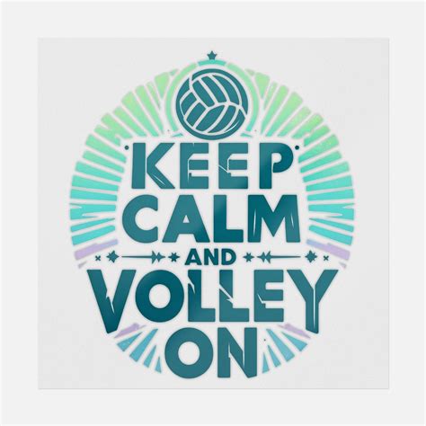 Keep Calm And Volley On Volleyball Ready To Press Dtf Transfers