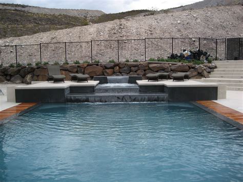 Luxury Swimming Pool With Waterfall Feature Pool Luxury Swimming