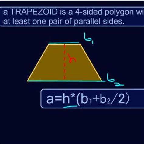 Trapezoid Height And Base Tutorial Sophia Learning
