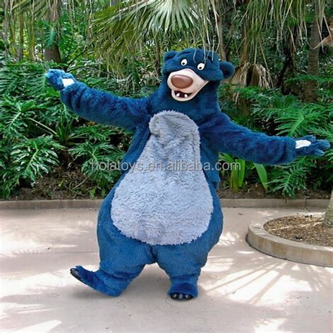 Hola Blue Adult Baloo Bear Mascot Costume Buy Baloo Costumesbaloo