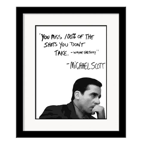 Buy Michael Scott The Office Motivational Quote Frame Wall Art Decor