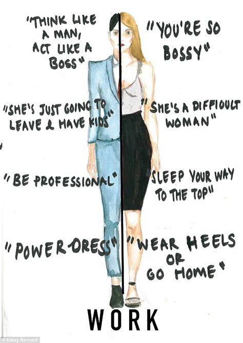 clever illustrations by daisy bernard show how women can never get it right daily mail online