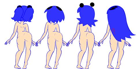 Rule 34 4girls Animated Areolae Ass Visible Through Thighs Blinky Blinky Pac Man Blue Hair