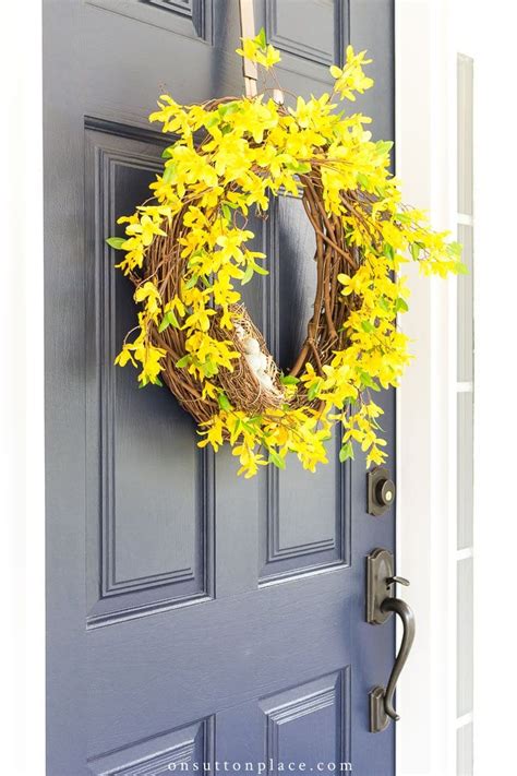 Forsythia Forcing Blooms Natural Cleaning And More Diy Spring Wreath