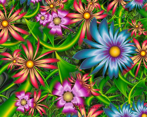 Fractal Flower Garden By Wolfepaw On Deviantart