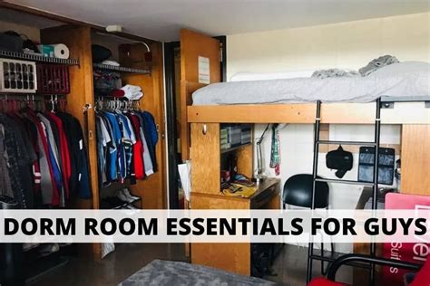 50 Dorm Room Essentials For Guys Free Printable Packing List In