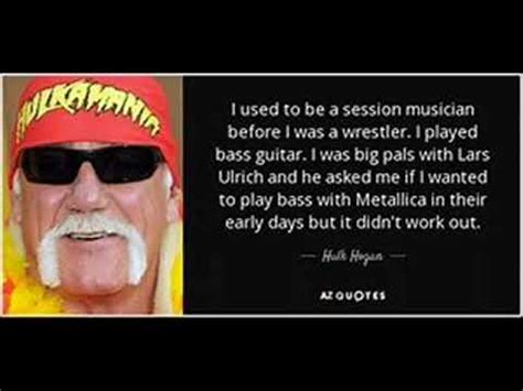 Hulk Hogan Explains Why He Auditioned As Bassist For Metallica