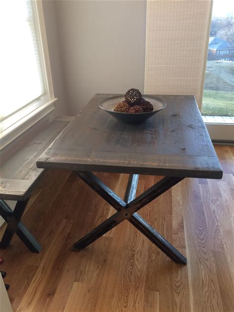 Check out our wood kitchen work table selection for the very best in unique or custom, handmade pieces from our kitchen & dining tables shops. Hand Crafted Reclaimed Barn Wood Kitchen Table With Steel ...