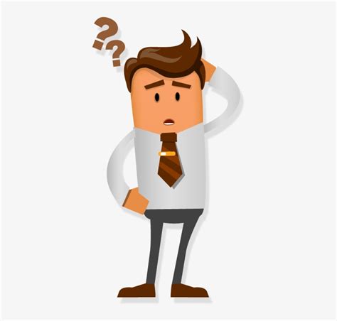 People Confused Png Clip Freeuse Library Confused Man Cartoon Png