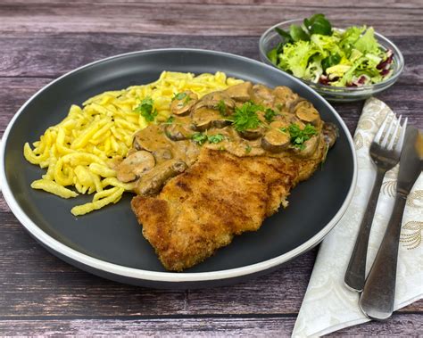 Einfaches Jägerschnitzel Rezept