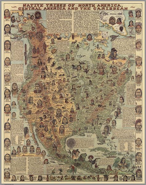 Indians Of North America Native Americans Map Indian Tribes Across