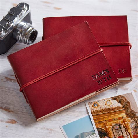 Personalised Handcrafted Leather Photo Albums By Paper High