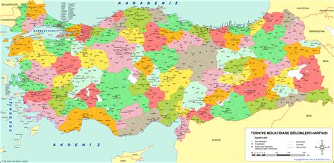Türkiye Siyasi Haritası Siyasi İllere Göre Gezbiraz