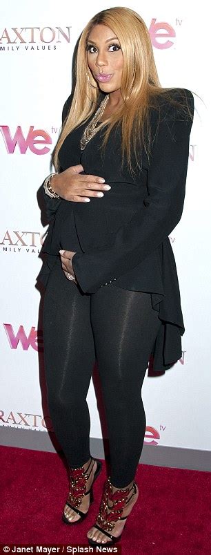 Tamar Braxton Shows Off Her Huge Baby Bump At Premiere Party For