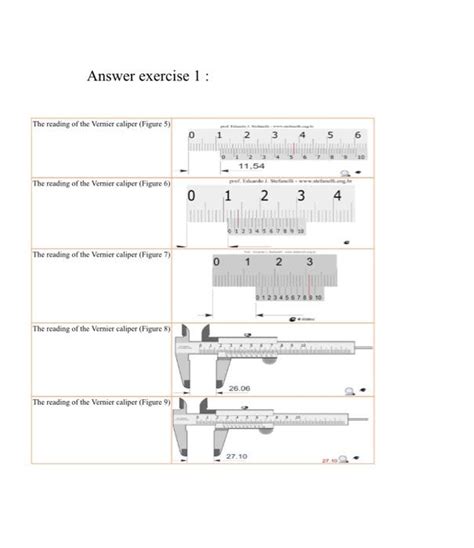 Solved Answer Exercise 2 The Reading Of The Micrometer