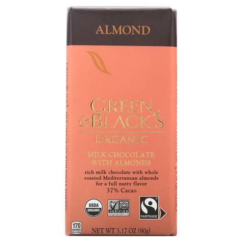 Green Blacks Organic Organic Cacao Milk Chocolate With Almonds