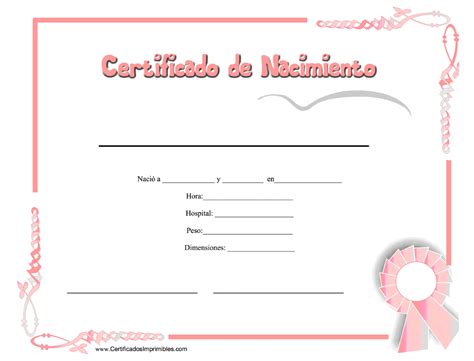 Certificado De Nacimiento