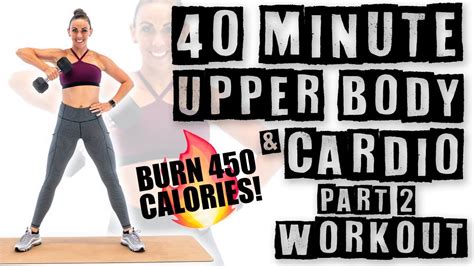 Minute Upper Body And Cardio Workout Burn Calories YouTube
