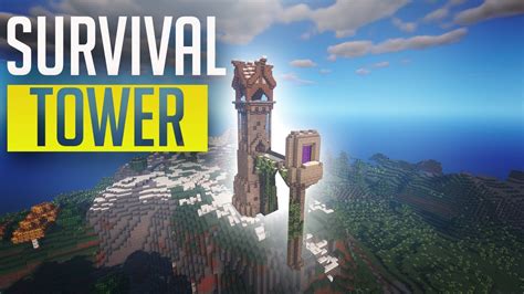 Minecraft Ultimate Survival Tower Base Tutorial How To Build