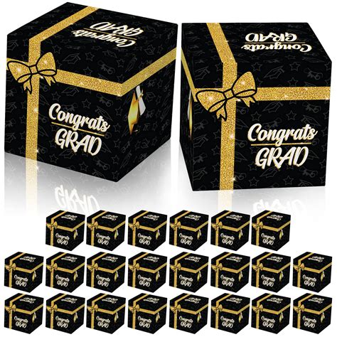 Buy Katchon Glitter Graduation Candy Boxes Pack Of 25 Black And