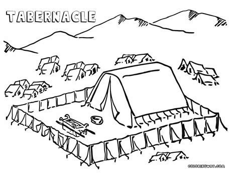Exodus Tabernacle Coloring Page
