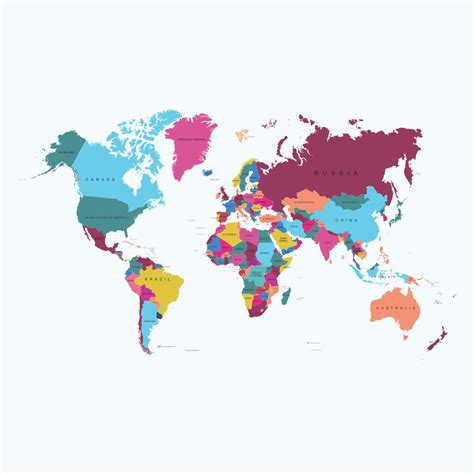 4 Best Images Of Simple World Map Printable Simple World Map With Countries Labeled Black And