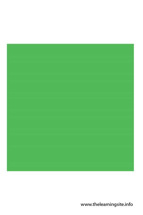 Green Square Flashcard The Learning Site