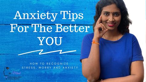How To Recognize Worry Stress And Anxiety Anxietytips 1 Youtube