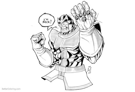 Avengers coloring pages infinity war. Avengers Infinity War Coloring Pages Thanos by spidertof ...