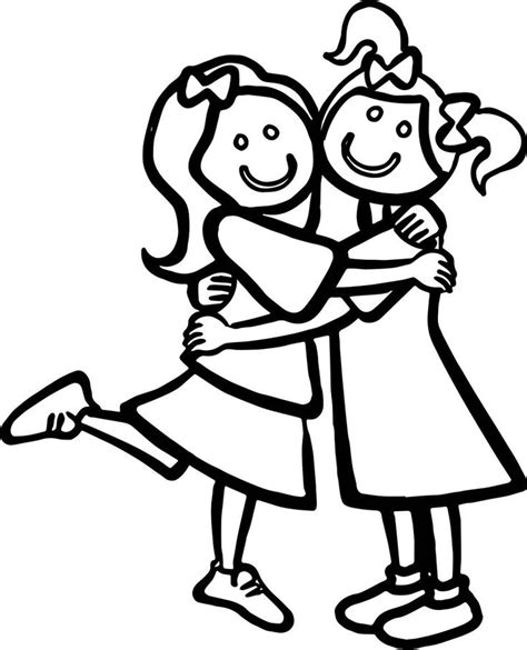 Just Girls Best Friends Coloring Page Emoji Coloring Pages Heart