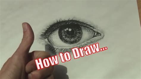 How To Draw A Realistic Eye In 2 Simple Steps Youtube