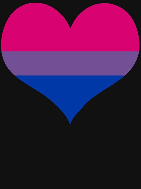 Bisexual Flag Heart T Shirt By Theindigowitch Redbubble Bisexual