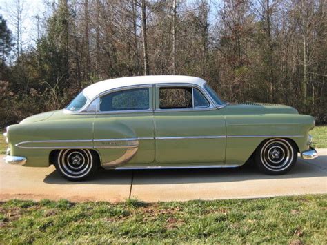 1953 Chevrolet Bel Air Sedan 4 Door 38l 235 Cu In 3 Spd Lowered Custom