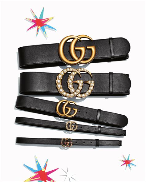 Gucci Adjustable Gg Belt Black Wide Leather Belt Gg Belt Belt