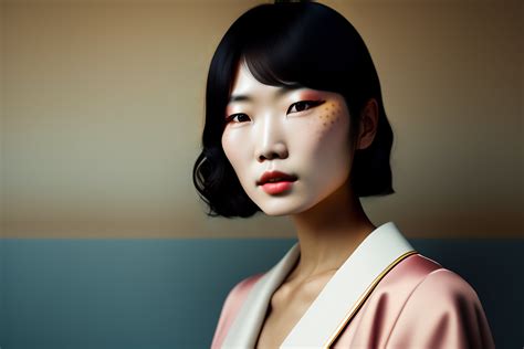 Lexica Portrait Of A Japanese Supermodel With A Freckle On Her Face