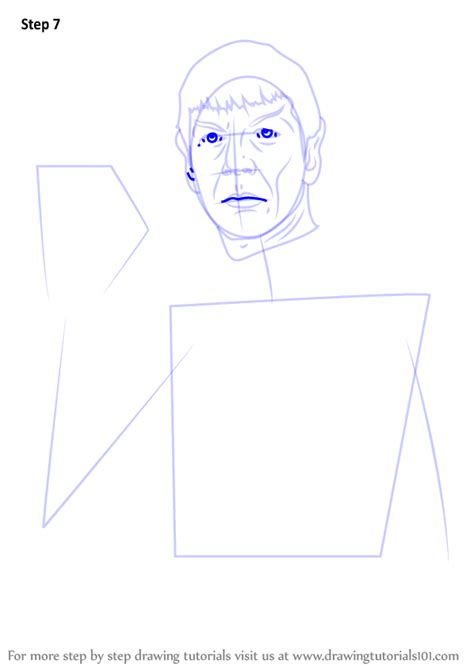 Learn How To Draw Spock From Star Trek Star Trek Step By Step Drawing Tutorials
