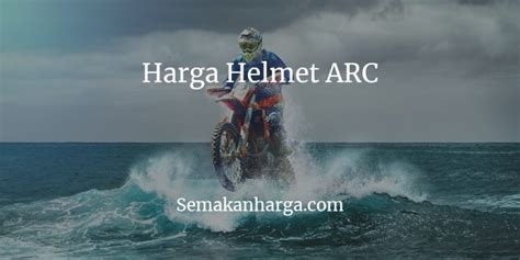 Brand ini populer di dunia sepeda motor karena kredibilitasnya dalam memberikan kualitas yang sebanding dengan harga helm. Promosi Harga Helmet ARC Original Murah 2021