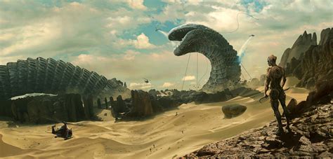 Wallpaper Landscape Rock Sand Sky Science Fiction Desert Dune