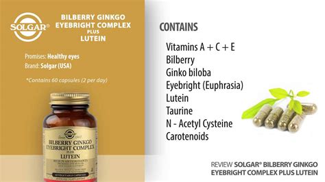 Opceden bilberry eyebright plus packed with 5 natural top quality ingredients that support your eyes health. Solgar® Bilberry Ginkgo Eyebright Complex Plus Lutein ...