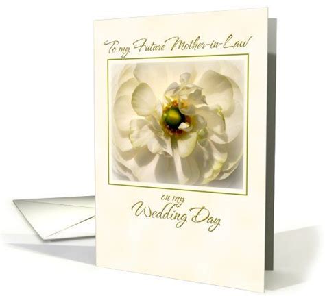 This terrific greeting card also showcases sensational flowers of pink, orange, and green. future mother-in-law thank you, anemone card | Wedding ...