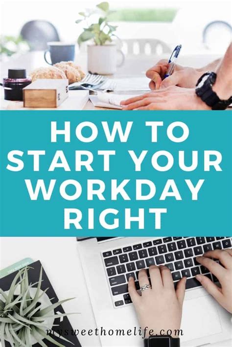 Start your workday right: Create a workday startup ritual | Self ...